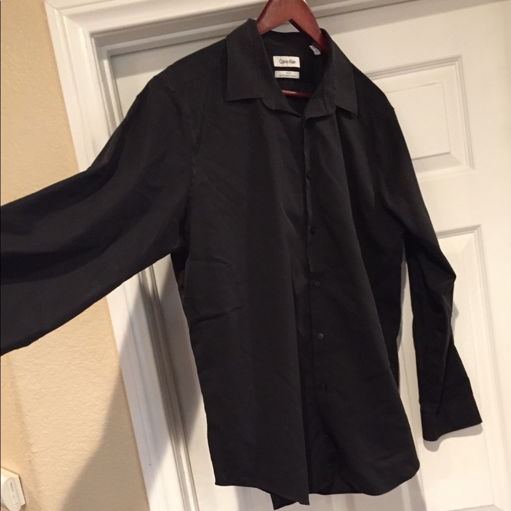Calvin Klein slim fit performance dress shirt